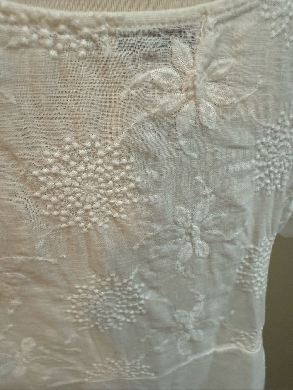 Terzo Millennio Top Large 100% Linen HiLow Made in Italy Lagenlook Bright White - Picture 6 of 7
